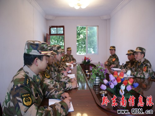 州武警支隊扎實開展2010年度新兵思想調查(圖)