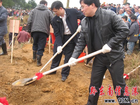 種植“圣林”活動在苗鄉(xiāng)圣地香爐山舉行(圖)