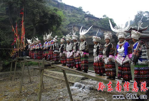 臺江苗族熱熱鬧鬧過敬橋節(組圖)