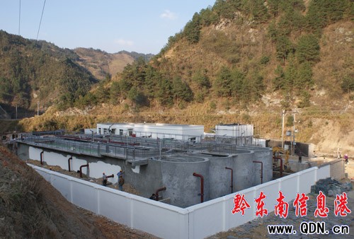 雷山1628萬新建污水處理廠進入調試階段(圖)