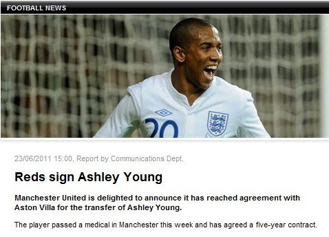 曼聯官方宣布簽今夏第2人 5年長約鎖國腳飛翼