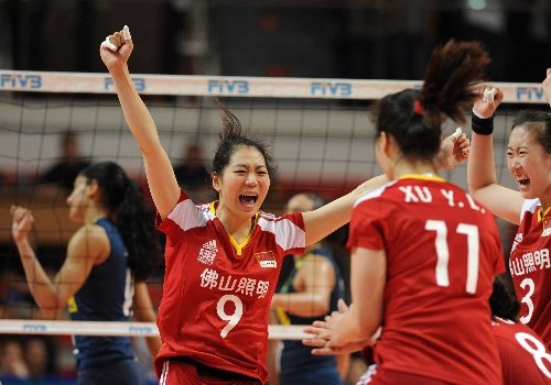 總統(tǒng)杯中國(guó)女排3-2巴西 單局37-35第三度奪冠