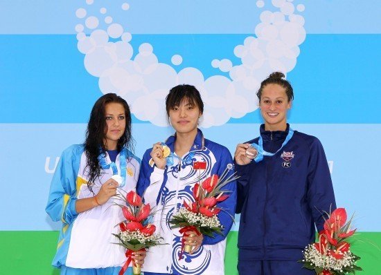 女子100米自由泳中國摘金 唐奕破大運會紀錄