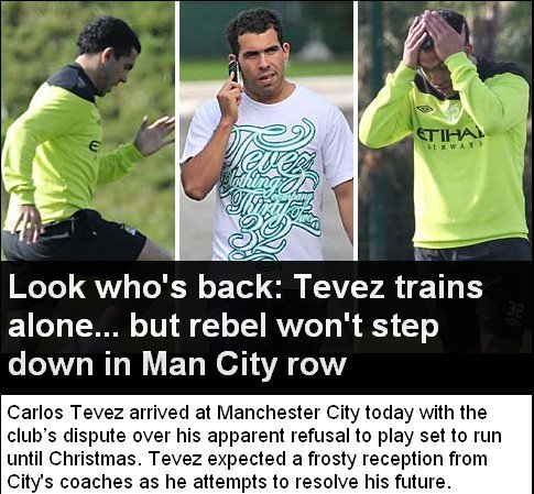 特維斯結束禁賽首亮相 訓練場形單影只如棄兒